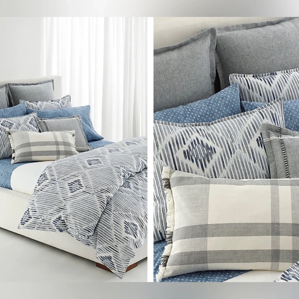 6 Pc Set Lauren Ralph Lauren Gavin Diamond Sheet Set + King Cases